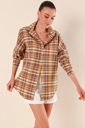 3900 Oversize Long Basic Shirt - B. Tile