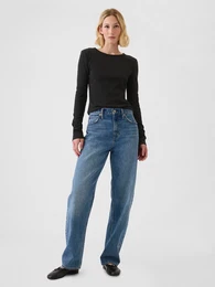 Ribbed T-shirt - Women
