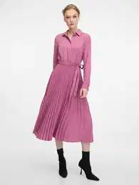 Pink women's midi dress - Women's