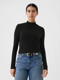 Ribbed crop t-shirt - Women's