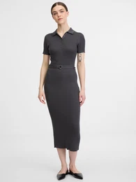 Dark gray women's dress - Women's