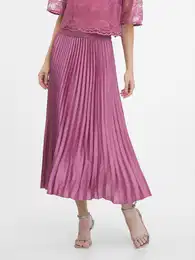 Pink women's midi skirt - Women's