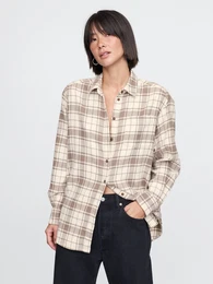 Oversize flannel shirt Big Shirt - Women's