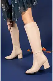 Women's Nude Skin Boots 0012816s