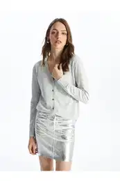 Women's V-Neck Knitwear Cardigan