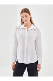 Lcw Striped Oversize Women's Shirt