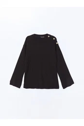 Crew Neck Women's Knitwear Sweater -