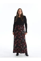 Lcwk Elastic Waist Patterned Women's Skirt