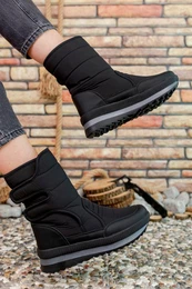 Black Unisex Snow Boots 0012802
