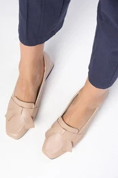 Brenda Nude Women's Boots With Short Heels.