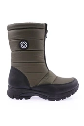 1051 Women's Shearling Boots With A Zipper In The Front.