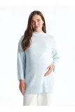 Svetlo modra Dolga Bluza za dame image