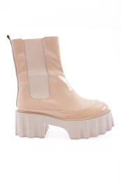 Es804 Women's Boots with a Thick Sole and Stretch Detail Heels.