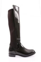 501 Women's Back Stretch Zip Up Knee High Flats Boots.