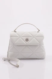 7267 Women's Daily Shoulder and Shoulder Bag White