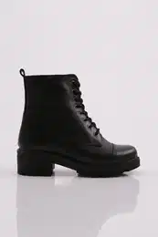 Madrid-03k Women's 22k Lace Up Boots Black