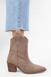 Women's Vega Mink Suede Cowboy Boots