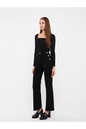 High Waist Wideleg Women's Jean Trousers