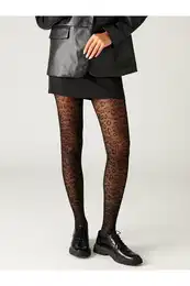 Lcwk 15 Denier Patterned Women's Tights