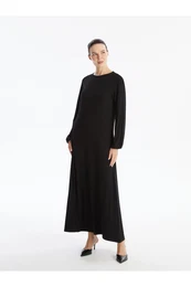 Crew Neck Straight Long Sleeve Women's Dress