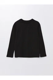 Lw - Crew Neck Long Sleeve Boy's Undershirt