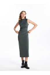High Collar Women's Dress
