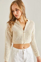 Women's Openwork Knitwear Cardigan