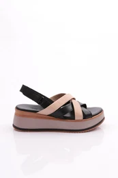 1700 Women's Sandals Genuine Leather Black