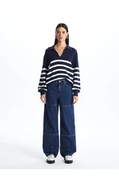 Lcw Straight Women's Cargo Jean Pants