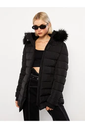 Women's Hooded Plain Puffer Coat