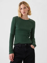Ribbed T-shirt - Women