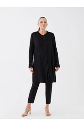 Crew Neck Plain Long Sleeve Women's Tunic