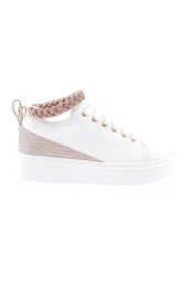 Es851-23y Women's Thick Sole Anklet Detailed Silver Stone Sneakers Shoes