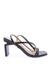 K9001 Women's Flat Toe Cross-Band Heel Sandals