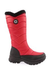 2052 Women's Furry Zippered Boots Red