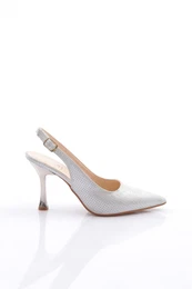 1010 Women's Pointed Toe Open Back Heeled Shoes