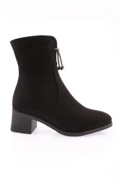 842-22k Women's High Heel Boots BLACK SUEDE