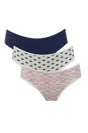 Fall In Love Patterned 3-Pack Slip Panties