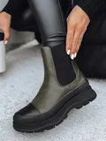 Temno zeleni Chelsea Škornji image