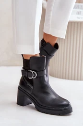 Dmsk Kotnkov Boty Na Podpatku Zateplen Na Zip ern Inabelle