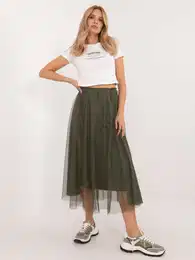 Skirt-DHJ-SD-19568.13X-khaki