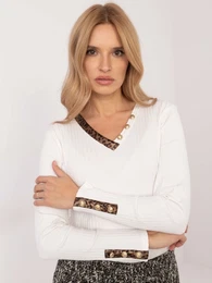 Ecru halenka s dlouhm rukvem
