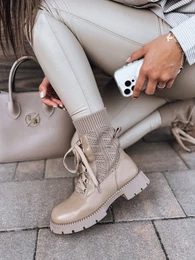 Botki damskie HOLLYHOCK beowe