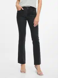 Black women's bootcut jeans - Women