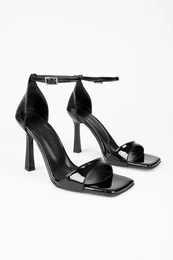 Women's Vinetta Black Patent Leather High Heel Shoes
