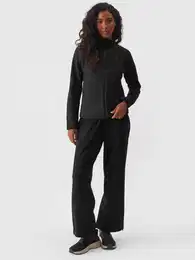 Women's sweatshirt with stand-up collar