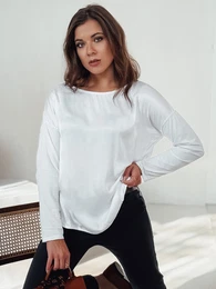 enska oversize bluza SILKINEA bela