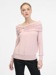 Light pink women's long-sleeved T-shirt - Women's