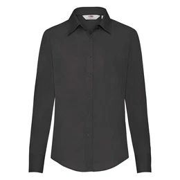 F17LADIES LONG SLEEVE POPLIN SHIRT