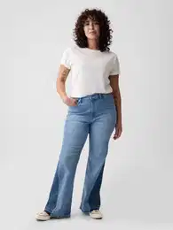 Jeans '70s flare High Rise Patched - Women's